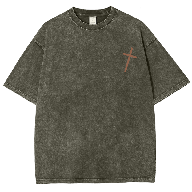 For God So Loved The World Unisex Fit Washed Oversized T-Shirt