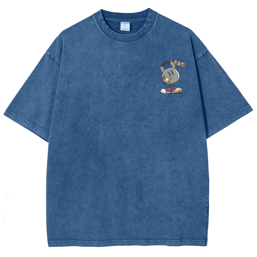 Be Kind Get Lots Of Steps Eat Plenty Of Protein Unisex Fit Washed Oversized T-Shirt