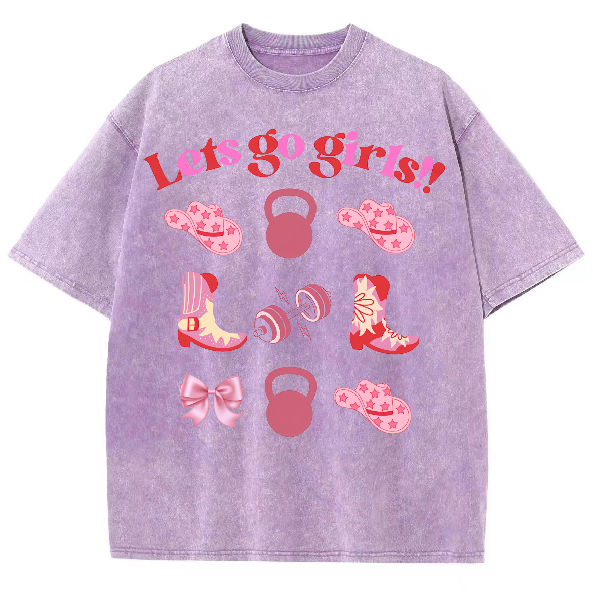Lets Go Girls Washed Oversized T-Shirt