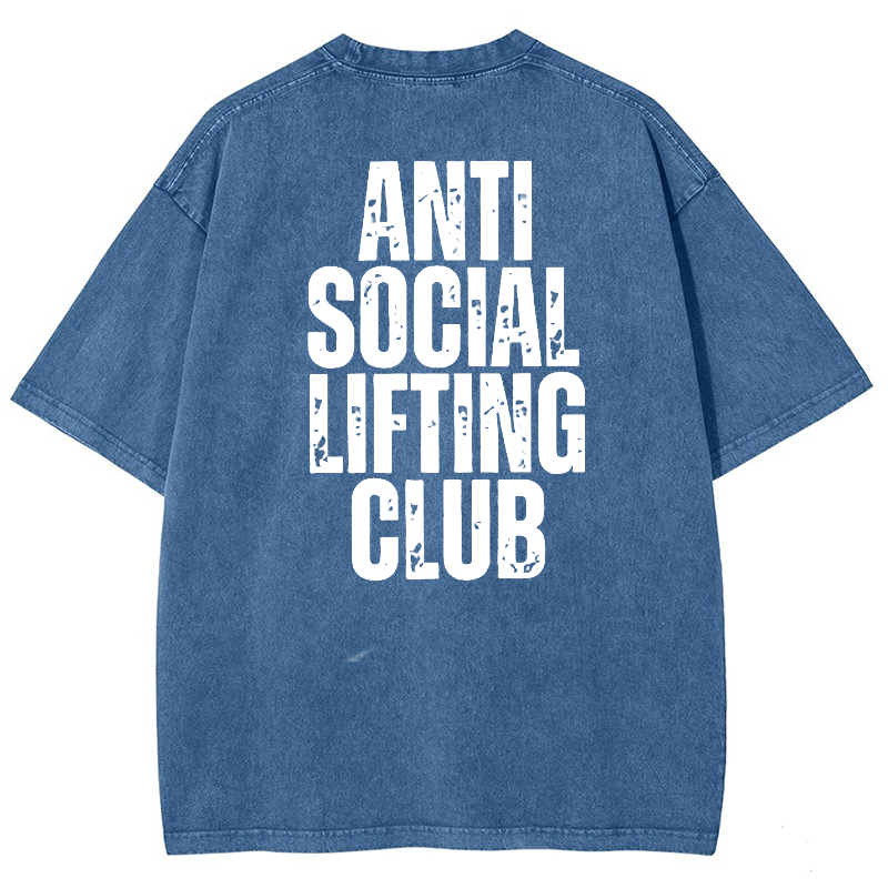 Anti SocialLifting Club Vintage Snowflake Washed T-Shirt