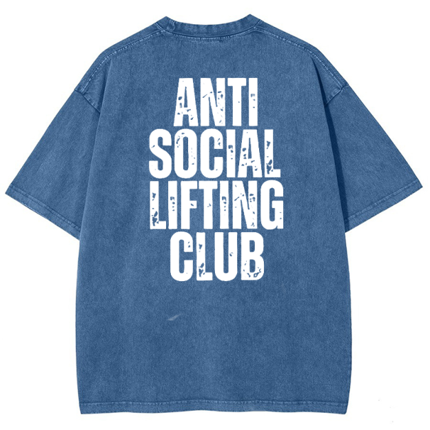 Anti SocialLifting Club Vintage Snowflake Washed T-Shirt