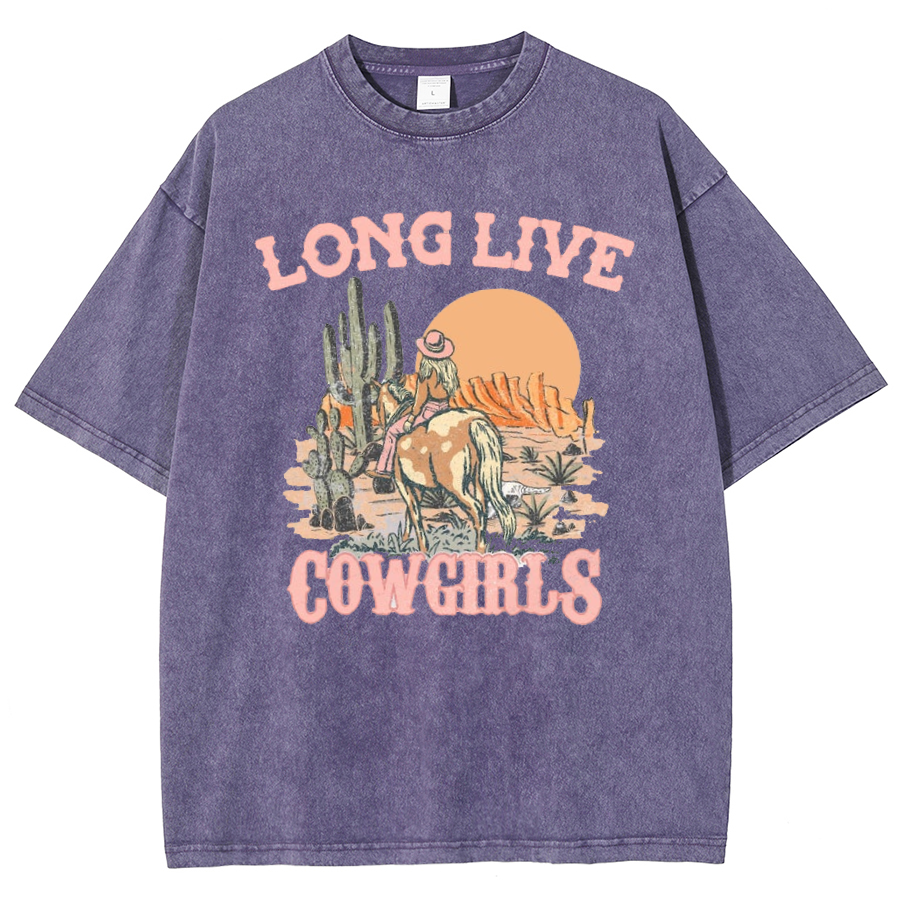 Long Live Cowgirls Washed Oversized T-Shirt