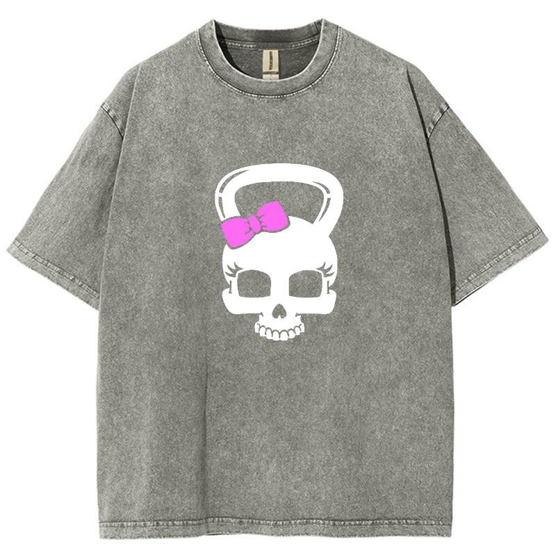 Fitness Girl Unisex Fit Washed T-Shirt
