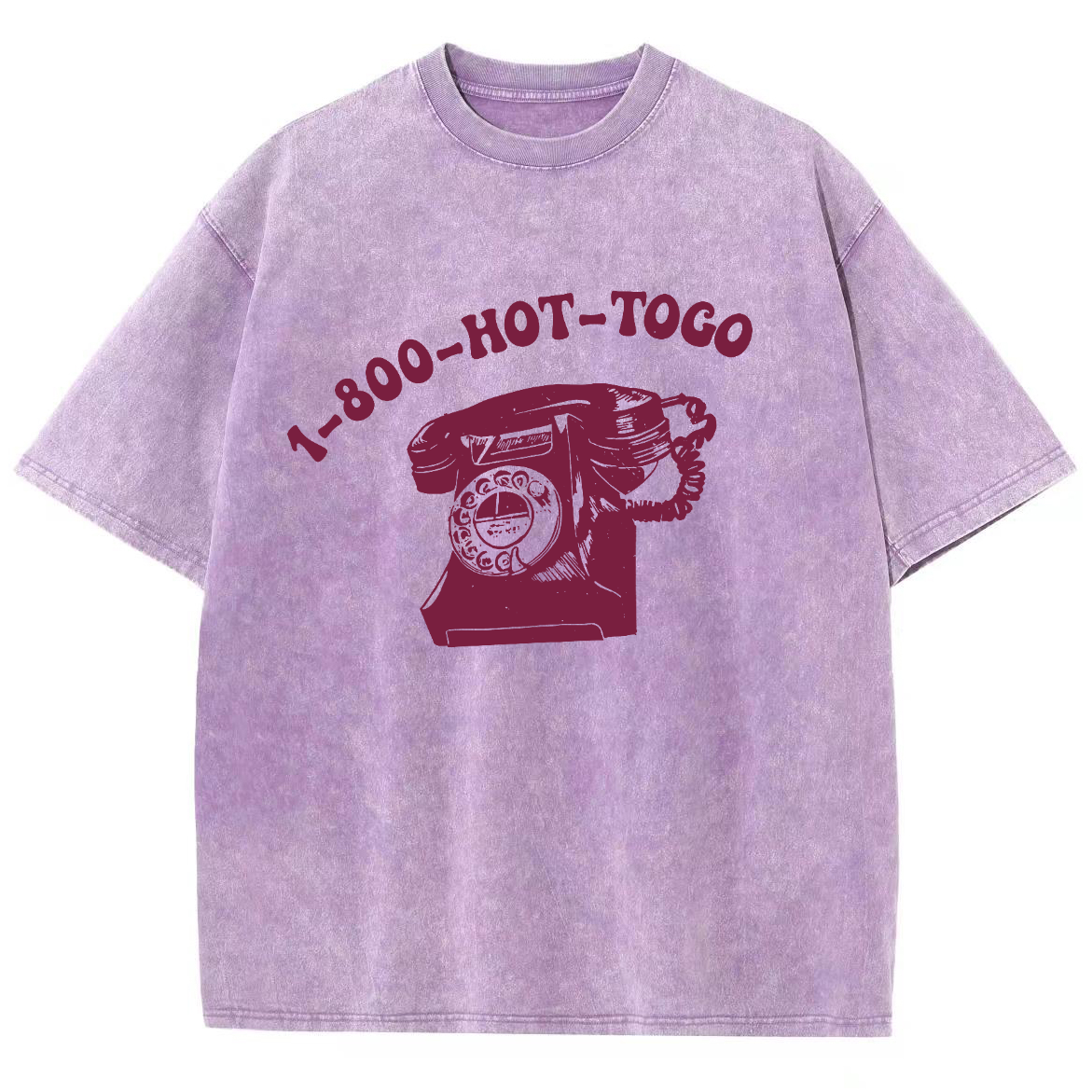 Hot Togo Unisex Fit Washed Oversized T-Shirt