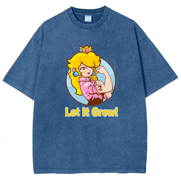 Let It Grow! Unisex Fit Washed T-Shirt