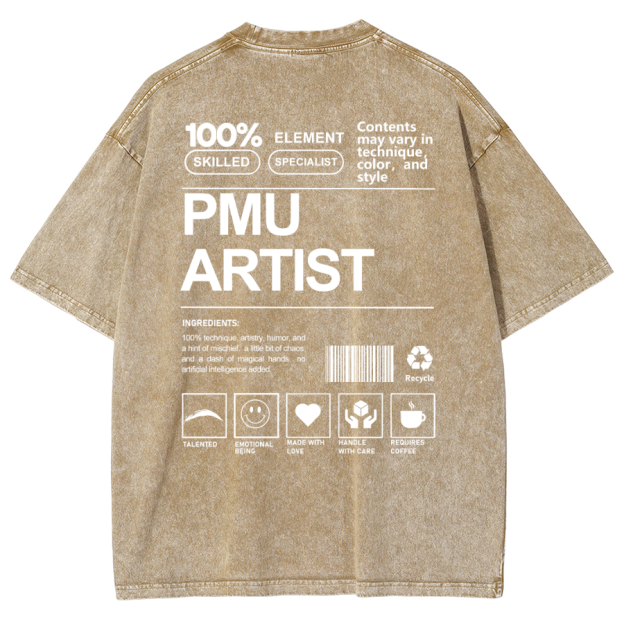 PMU Artist Unisex Fit Washed T-Shirt