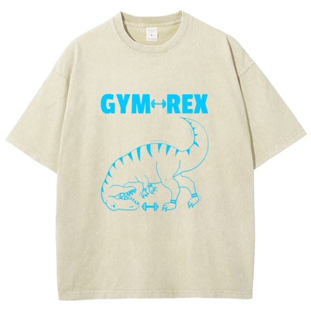 Gym Workout Weights Lifting Unisex Fit Washed T-Shirt