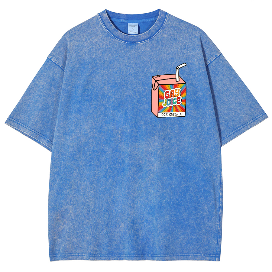 Gay Juice Washed Oversized T-Shirt