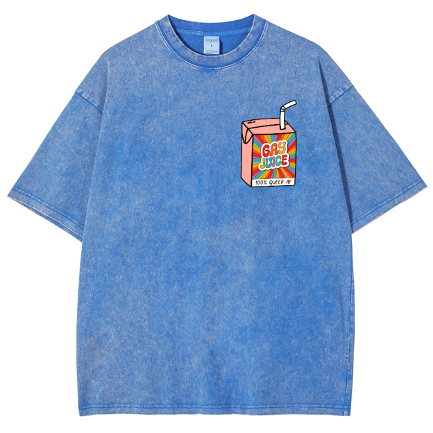 Gay Juice Washed Oversized T-Shirt