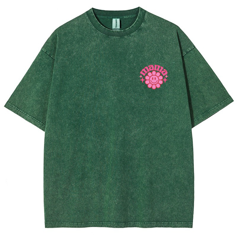 Mama Vintage Snowflake Washed T-Shirt