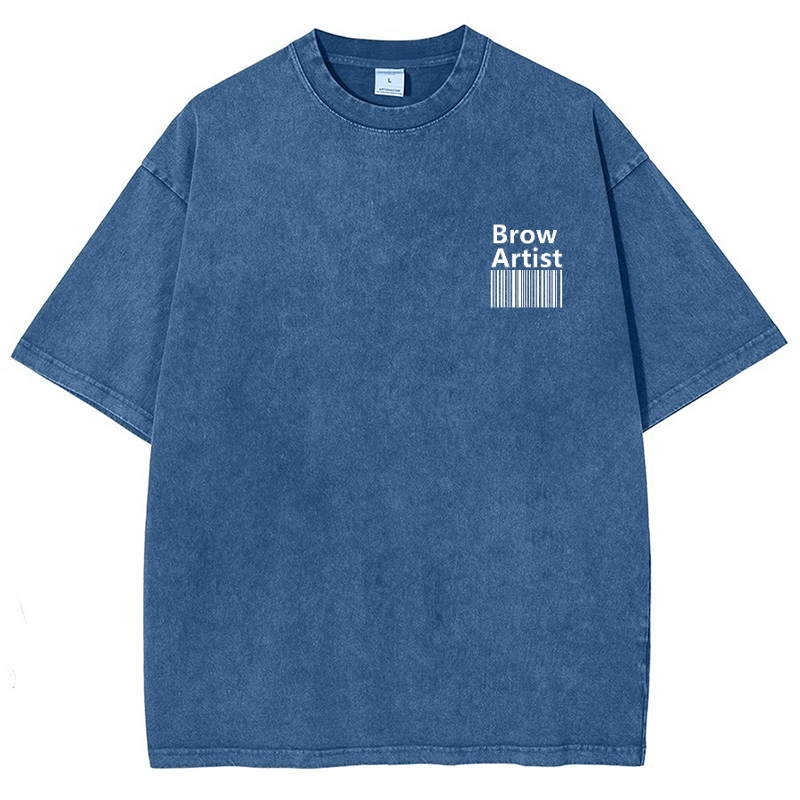 Brow Artist Vintage Snowflake Washed T-Shirt Customscool