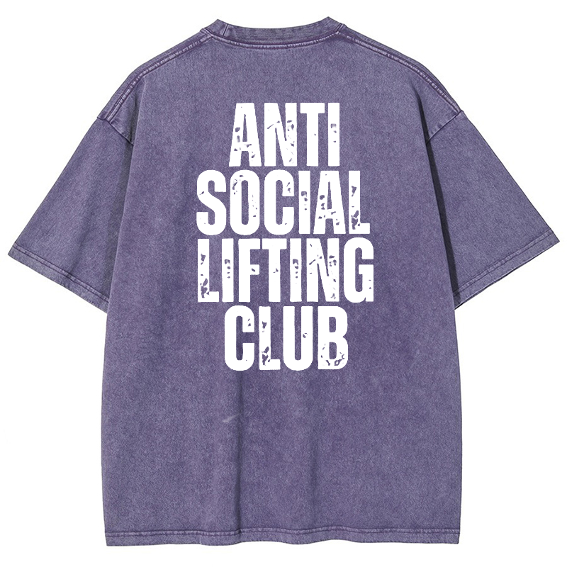 Anti SocialLifting Club Vintage Snowflake Washed T-Shirt