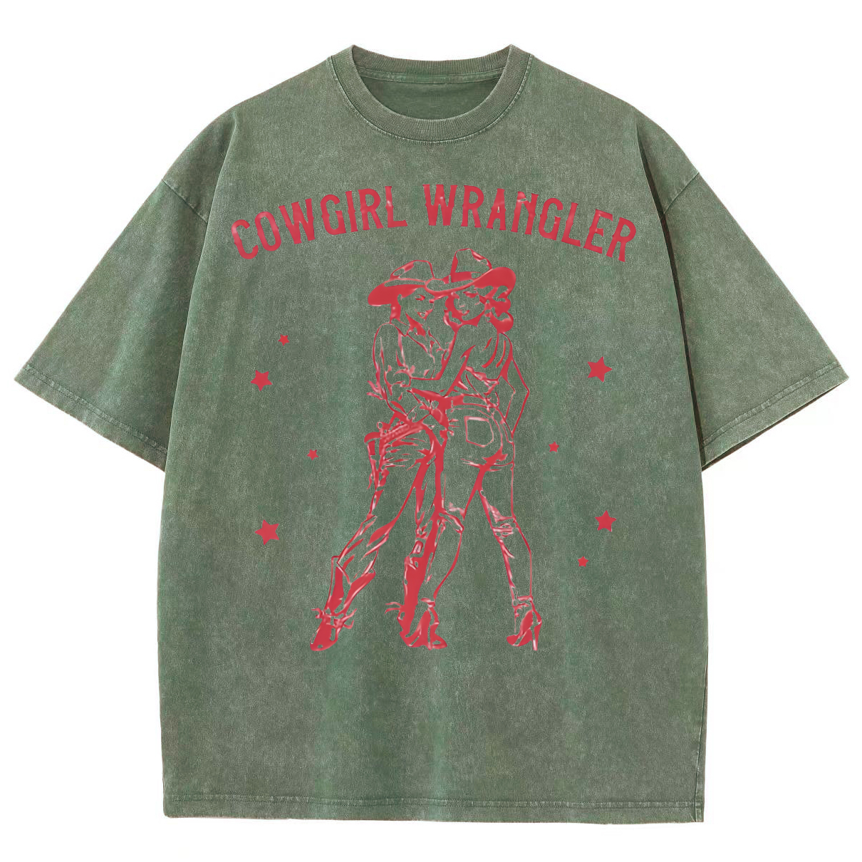 Cowgirl Wrangler Washed Oversized T-Shirt