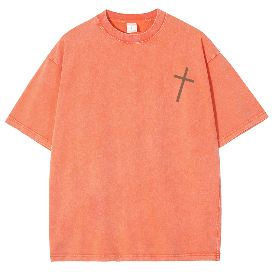 For God So Loved The World Unisex Fit Washed Oversized T-Shirt