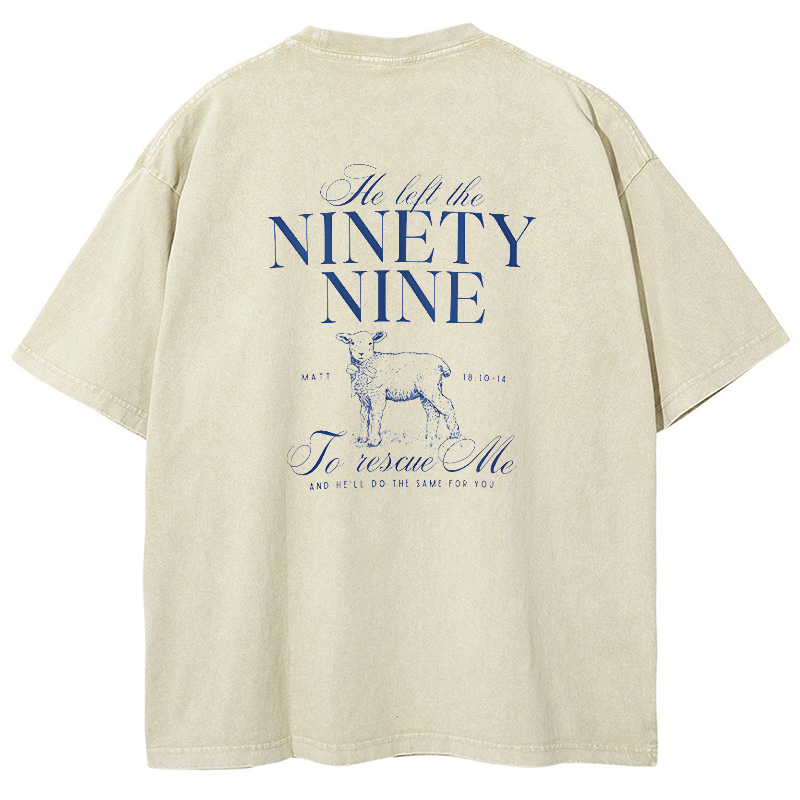 Nignty Nine Vintage Snowflake Washed T-Shirt