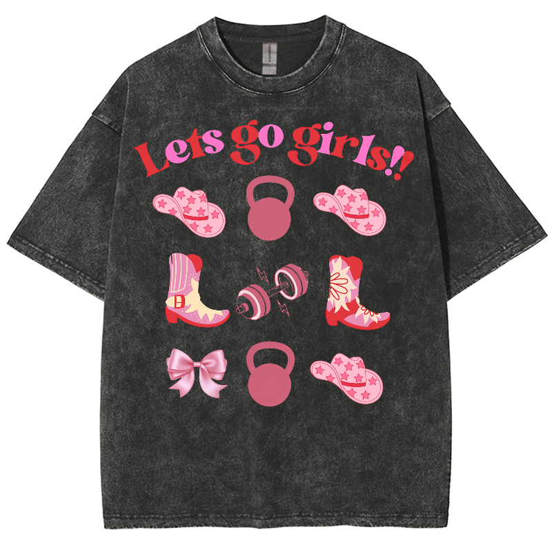Lets Go Girls Washed Oversized T-Shirt