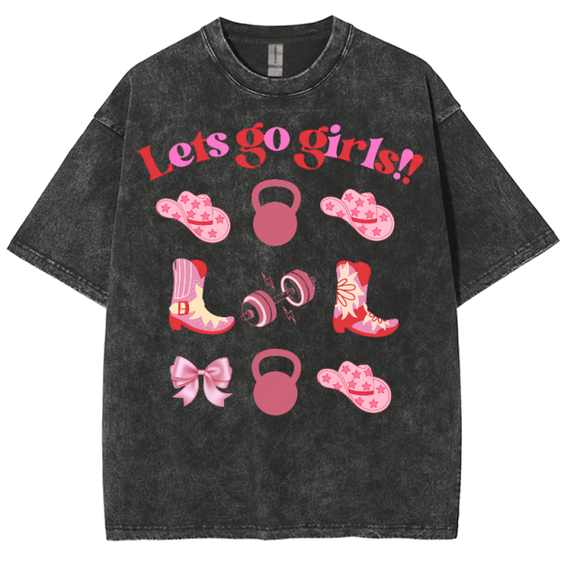 Lets Go Girls Washed Oversized T-Shirt