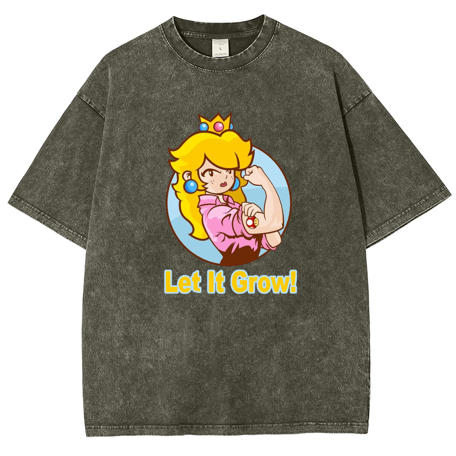 Let It Grow! Unisex Fit Washed T-Shirt