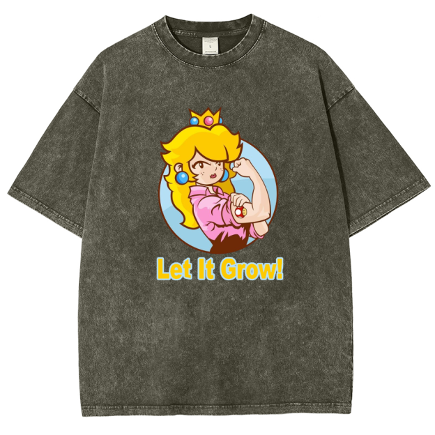 Let It Grow! Unisex Fit Washed T-Shirt