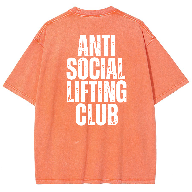 Anti SocialLifting Club Vintage Snowflake Washed T-Shirt