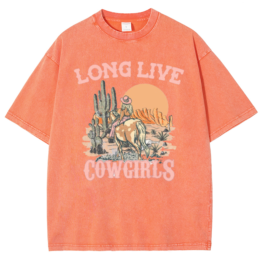Long Live Cowgirls Washed Oversized T-Shirt