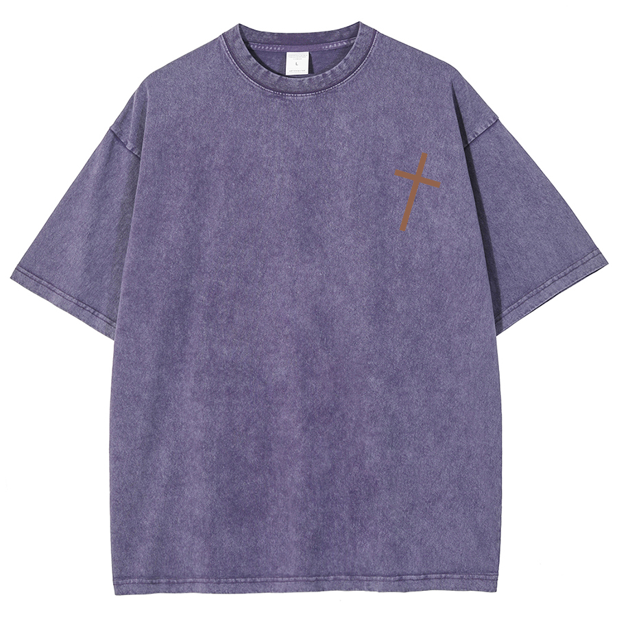 For God So Loved The World Unisex Fit Washed Oversized T-Shirt
