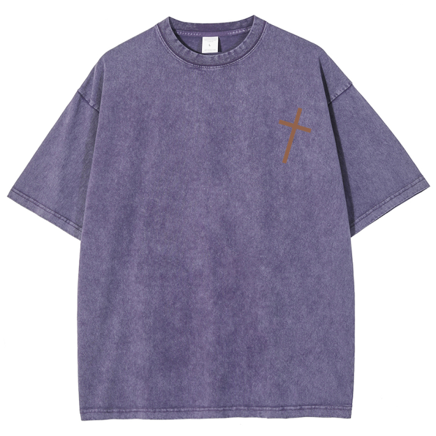 For God So Loved The World Unisex Fit Washed Oversized T-Shirt