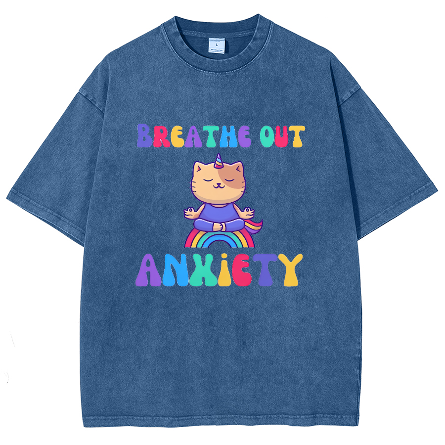 Breath Out Washed Oversized T-Shirt