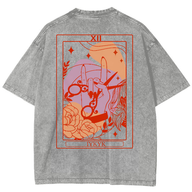 IYKYK Lesbian Sapphic Unisex Fit Washed T-Shirt