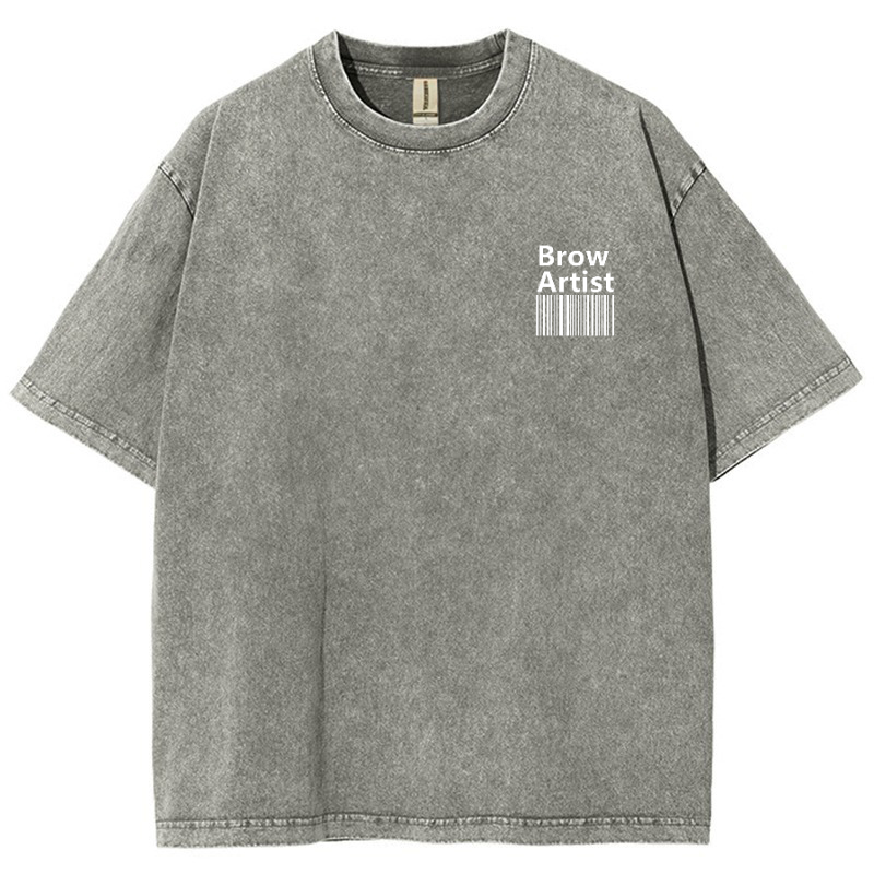 Brow Artist Vintage Snowflake Washed T-Shirt Customscool