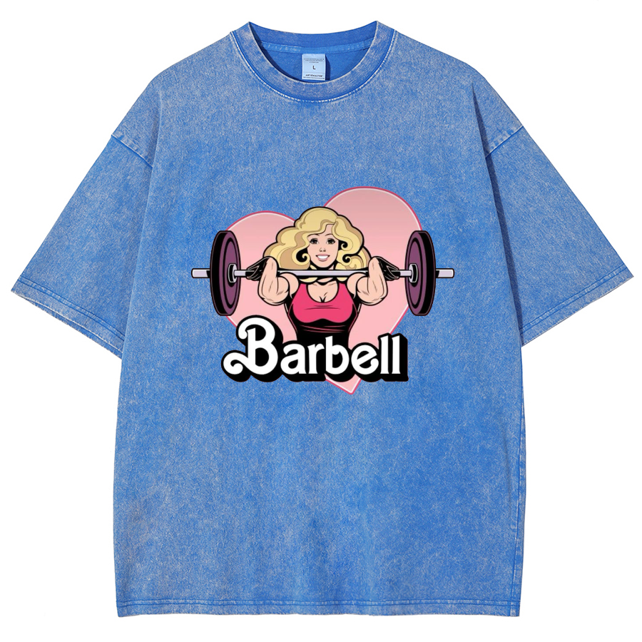 Barbell Girl Unisex Fit Washed T-Shirt