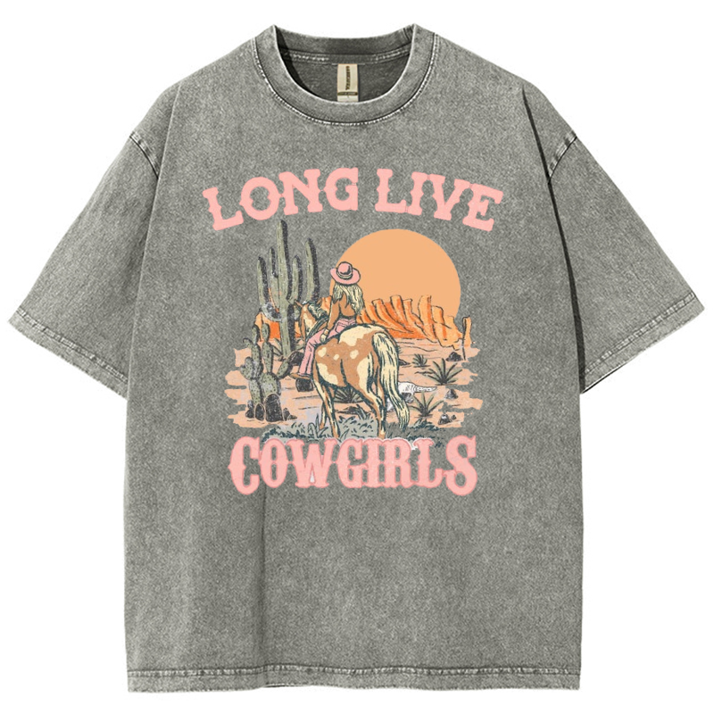 Long Live Cowgirls Washed Oversized T-Shirt
