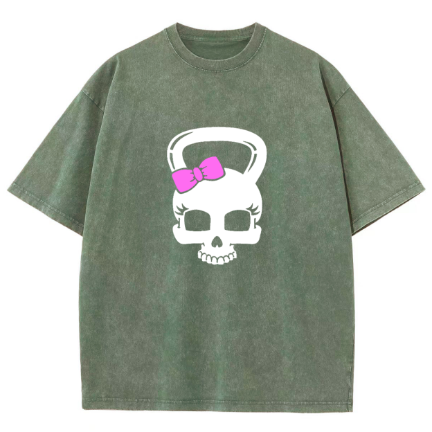 Fitness Girl Unisex Fit Washed T-Shirt