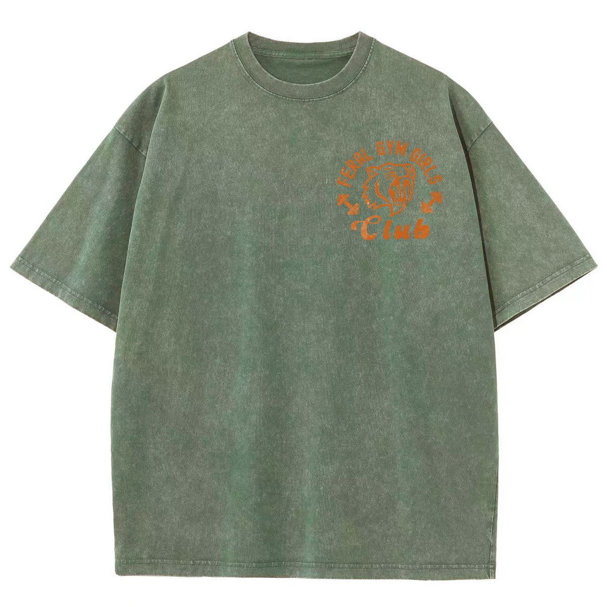 Feral Gym Girl Washed Oversized T-Shirt