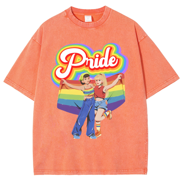 Pride Unisex Fit Washed Oversized T-Shirt