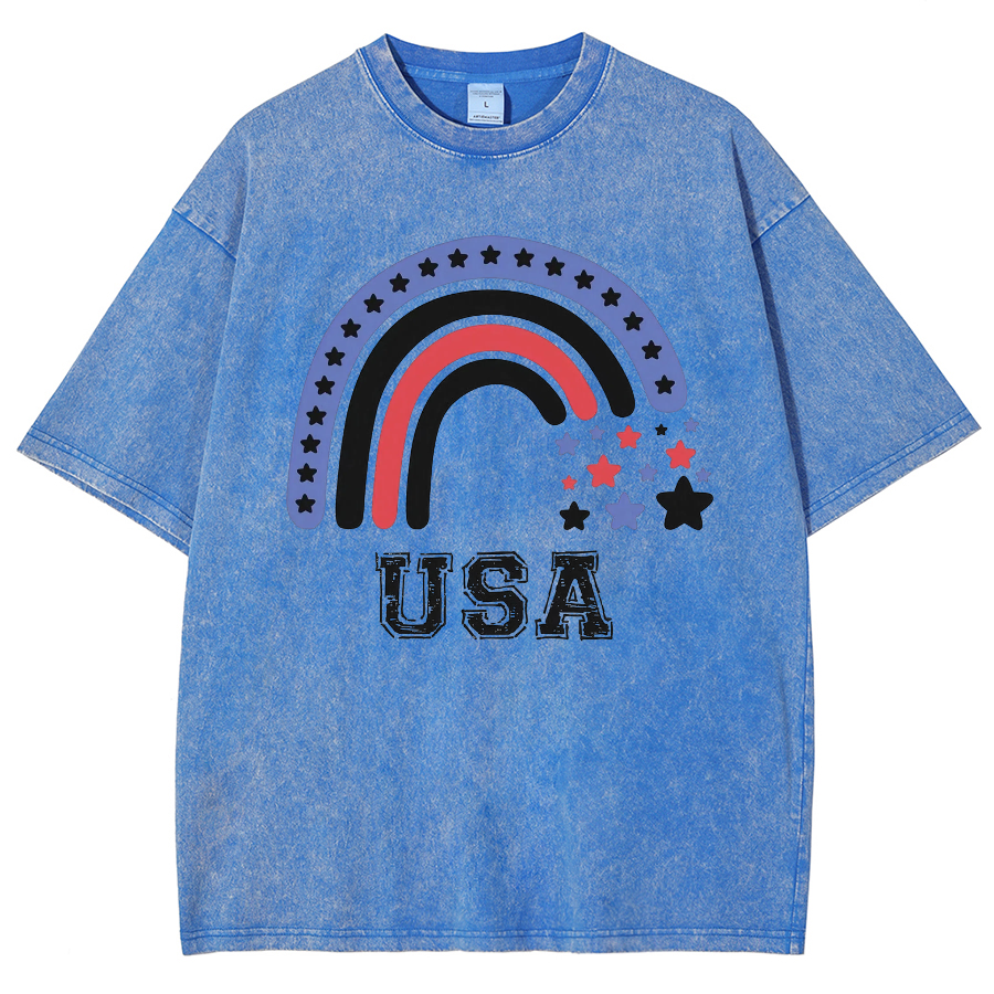 USA Washed Oversized T-Shirt