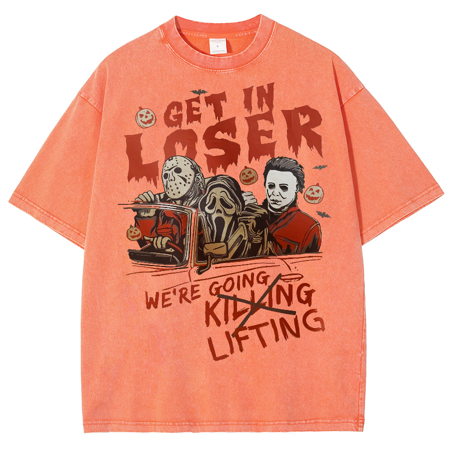 Were Going Lifting Unisex Fit Washed Oversized T-Shirt