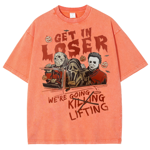 Were Going Lifting Unisex Fit Washed Oversized T-Shirt