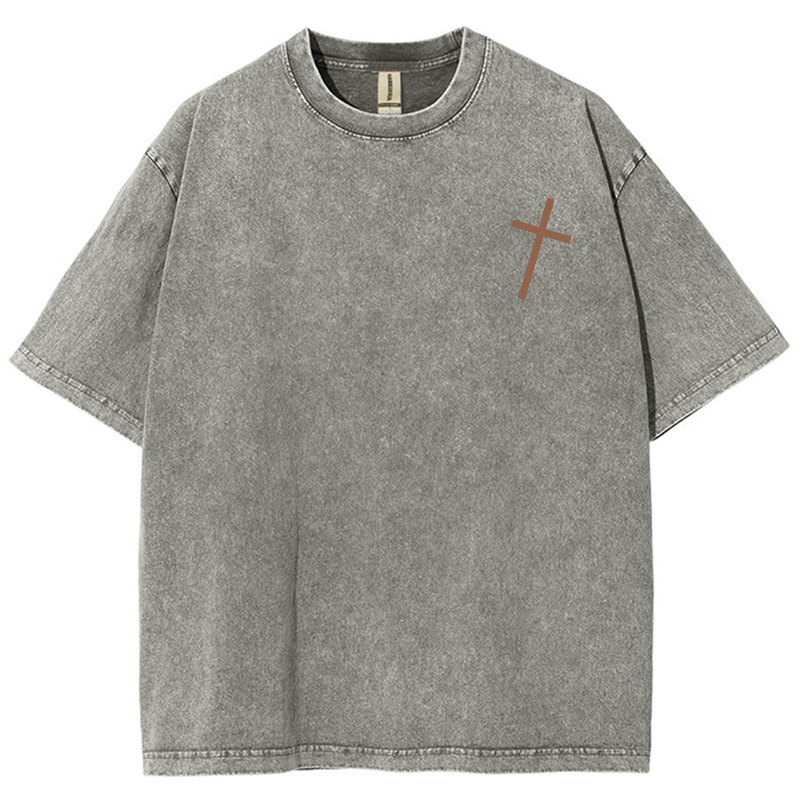 For God So Loved The World Unisex Fit Washed Oversized T-Shirt