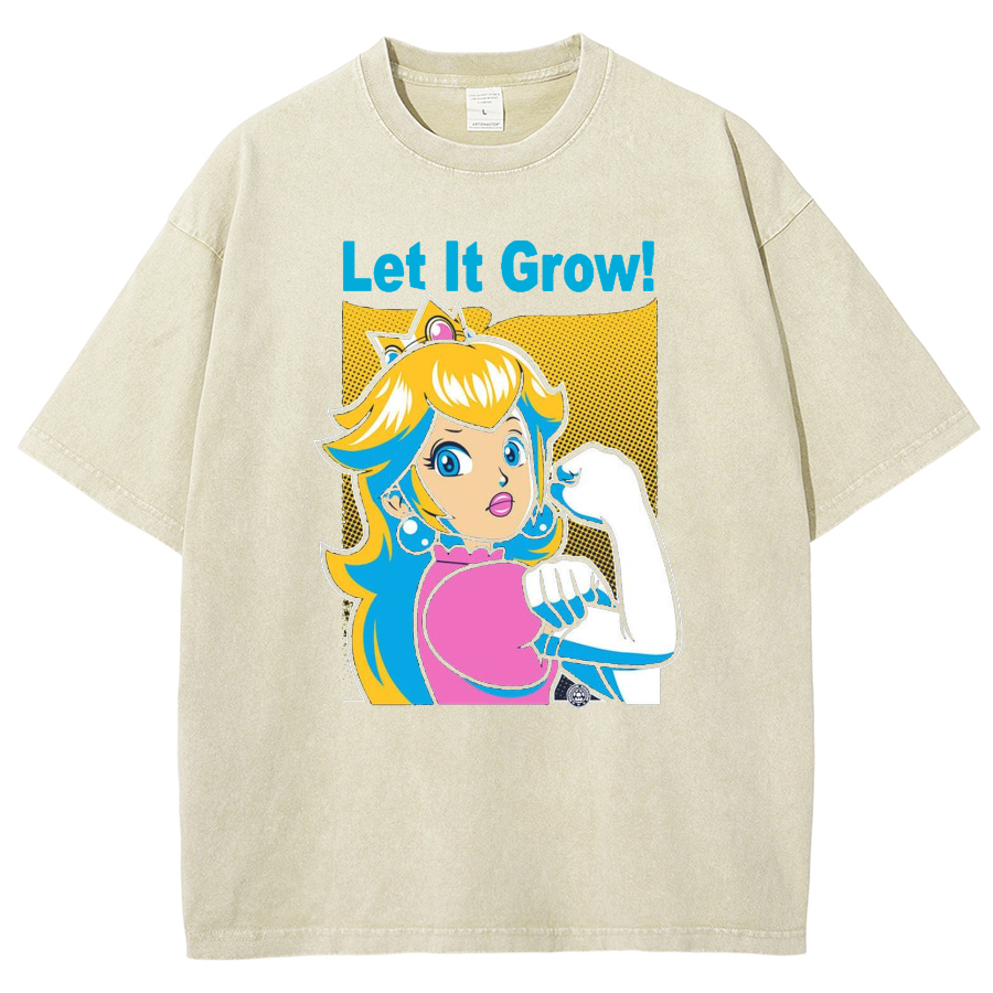 Let It Grow! Unisex Fit Washed T-Shirt