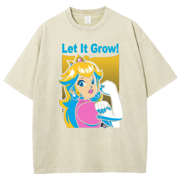 Let It Grow! Unisex Fit Washed T-Shirt