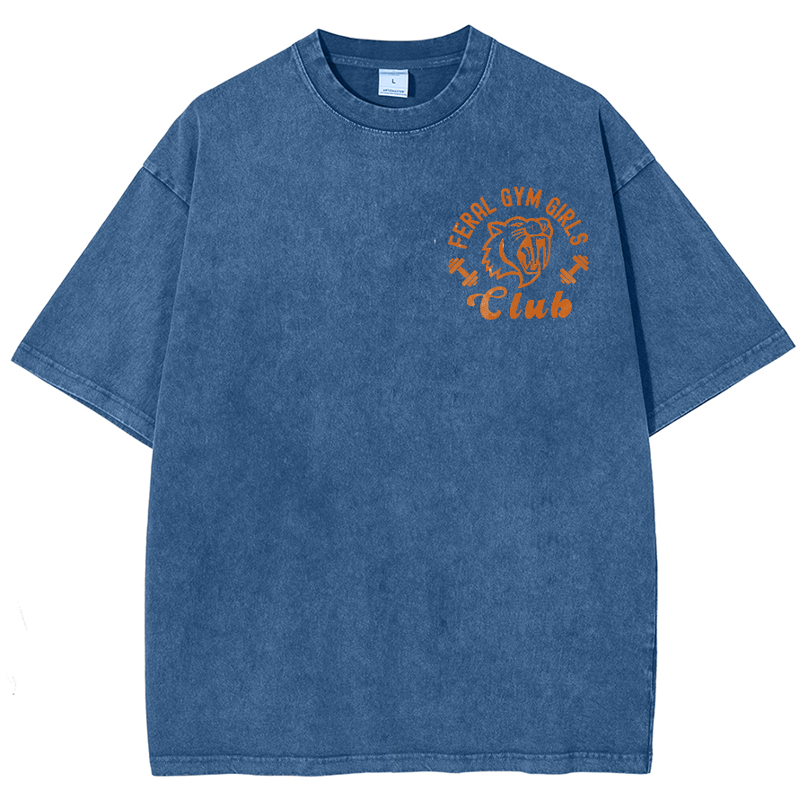Feral Gym Girl Washed Oversized T-Shirt