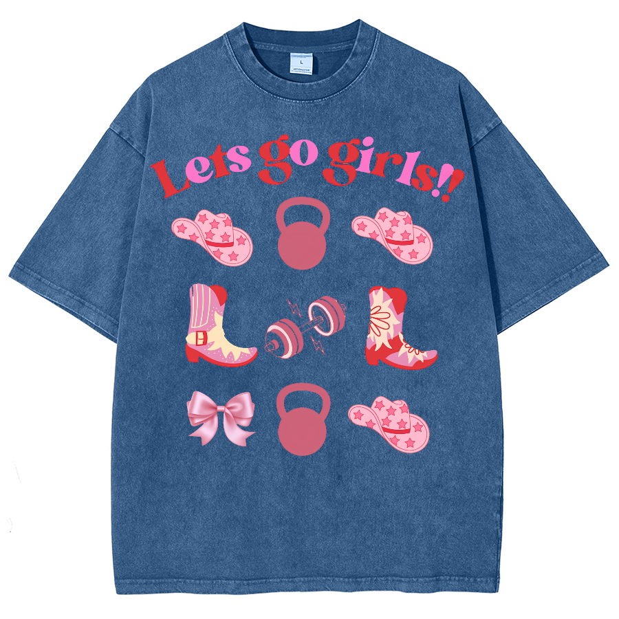 Lets Go Girls Washed Oversized T-Shirt