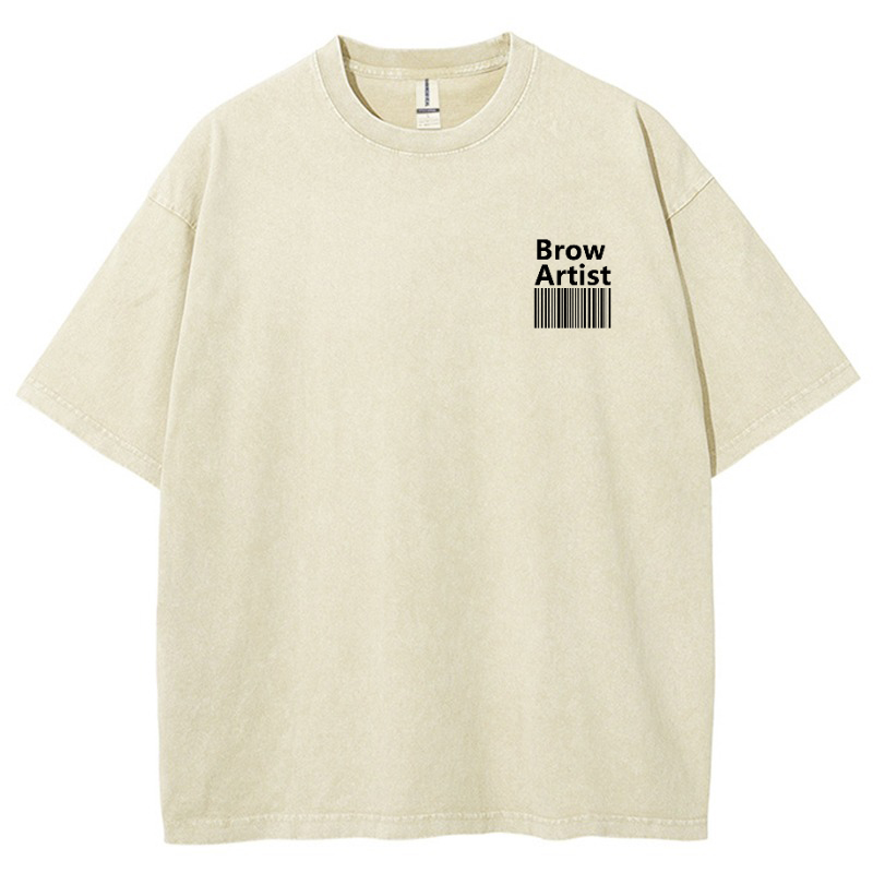 Brow Artist Vintage Snowflake Washed T-Shirt Customscool