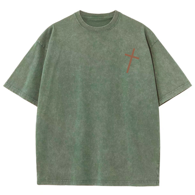 For God So Loved The World Unisex Fit Washed Oversized T-Shirt