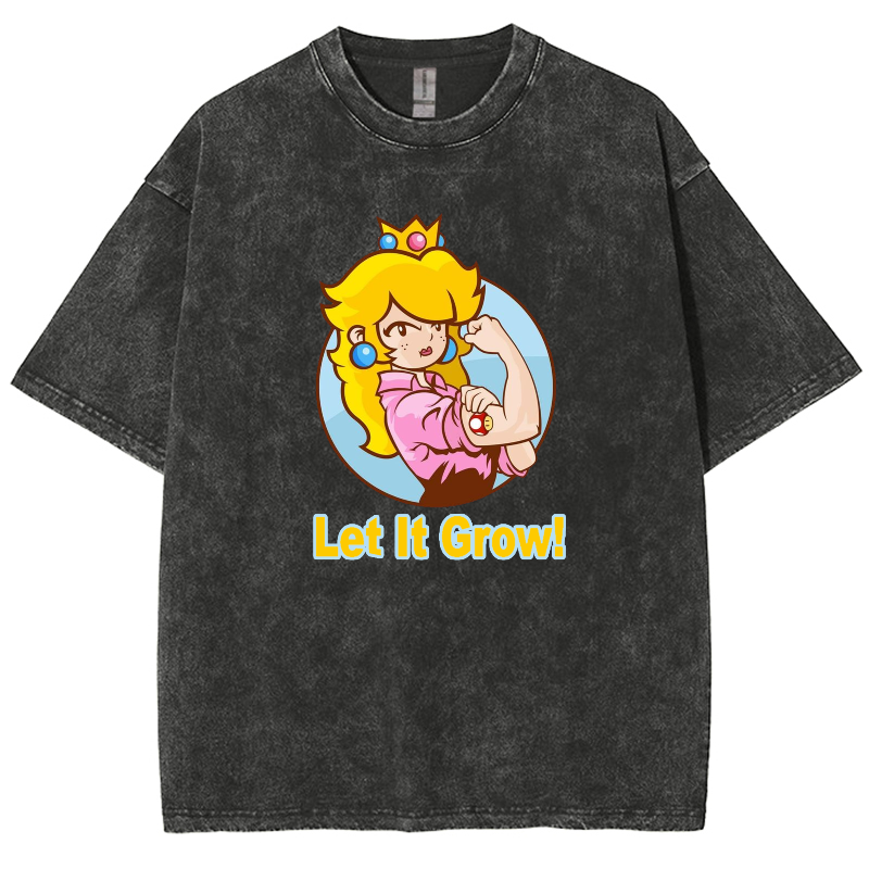 Let It Grow! Unisex Fit Washed T-Shirt