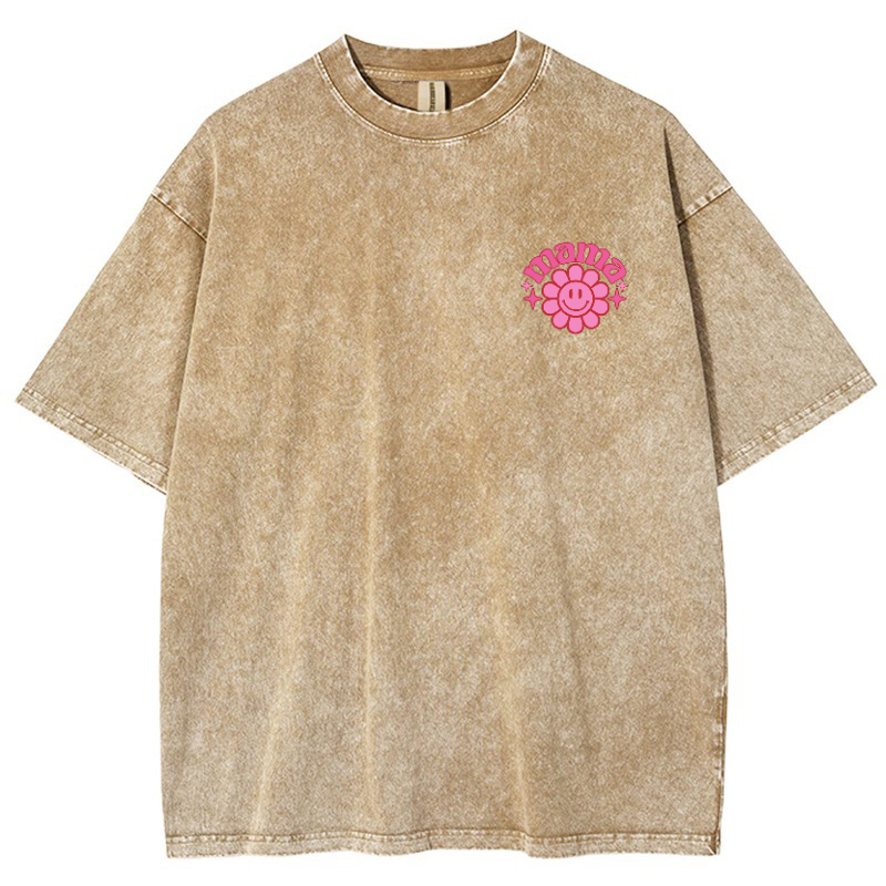 Mama Vintage Snowflake Washed T-Shirt