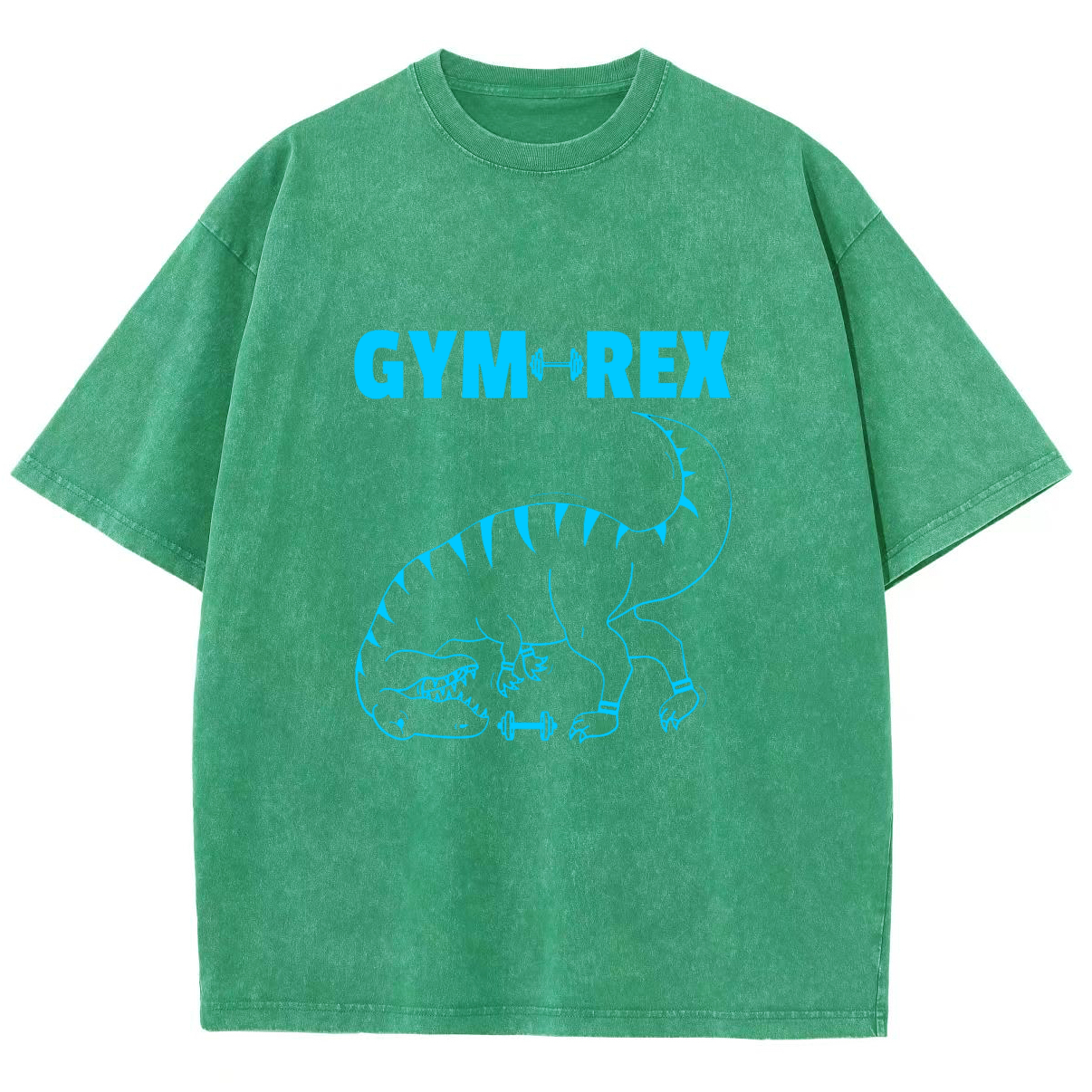 Gym Workout Weights Lifting Unisex Fit Washed T-Shirt