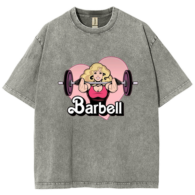 Barbell Girl Unisex Fit Washed T-Shirt