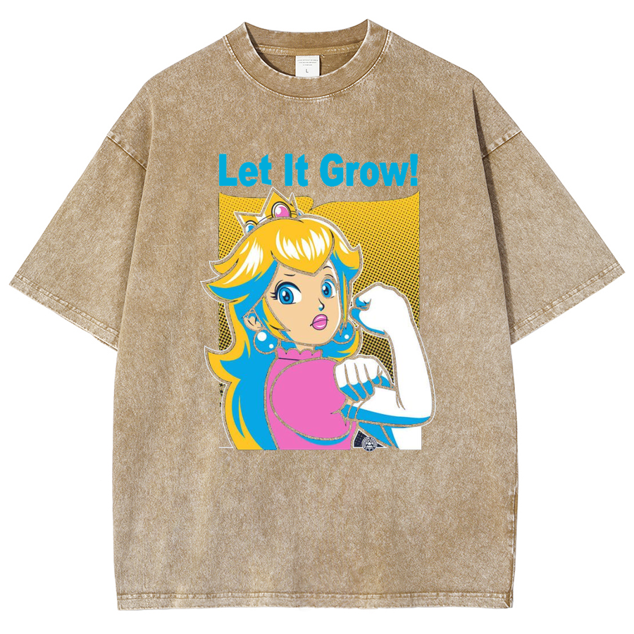 Let It Grow! Unisex Fit Washed T-Shirt